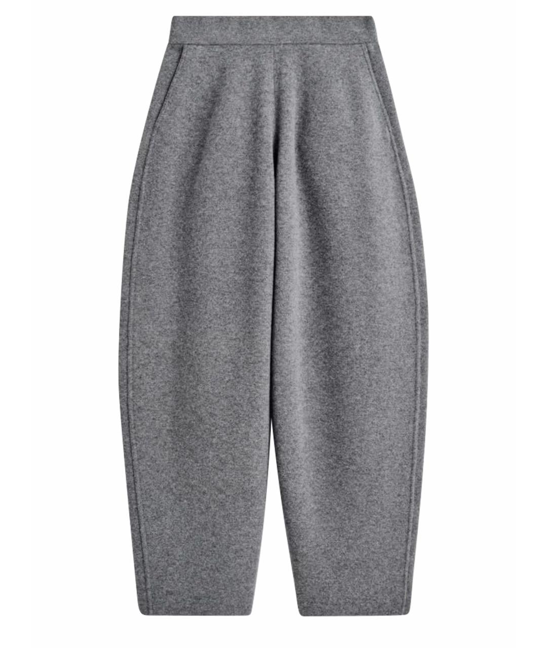 COS Серые шерстяные брюки широкие, фото 1