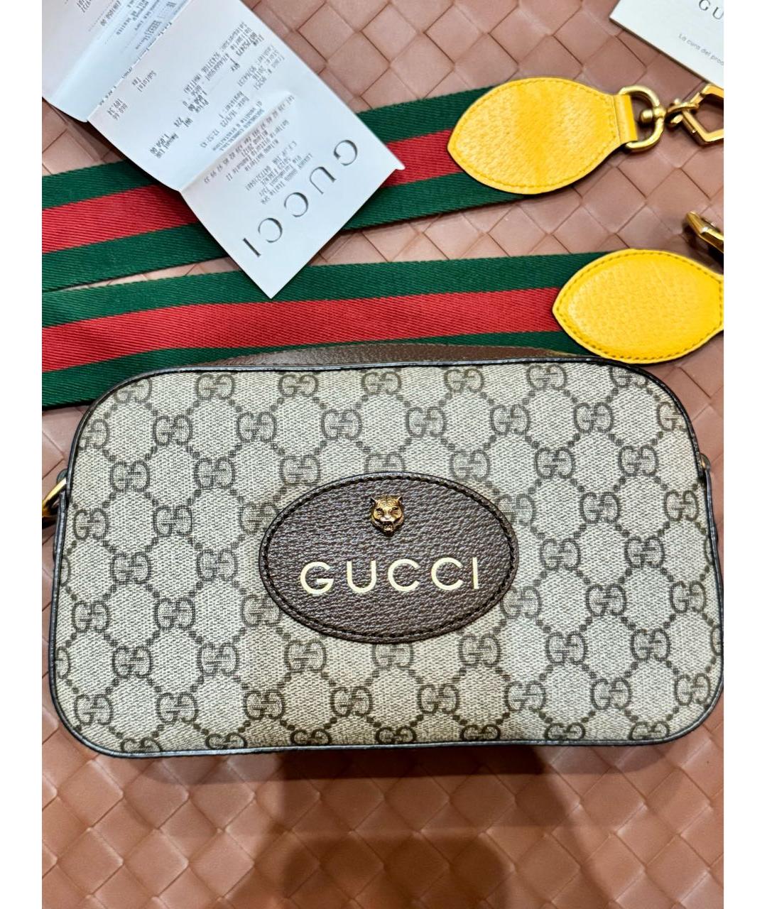 GUCCI Коричневая сумка через плечо, фото 7