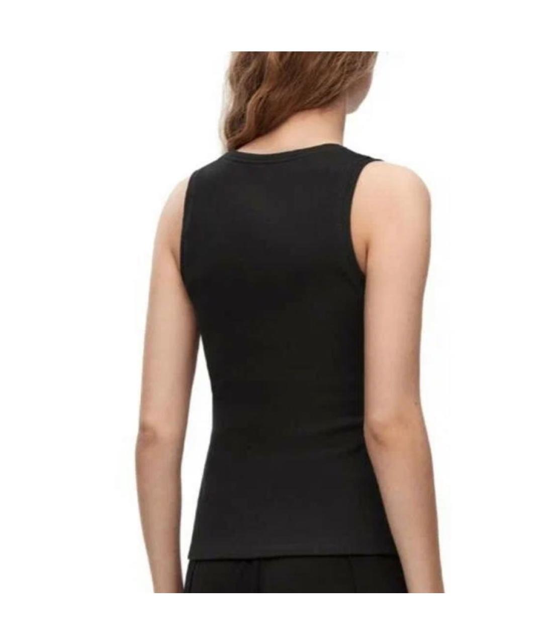 LOEWE Черная хлопковая майка, фото 2