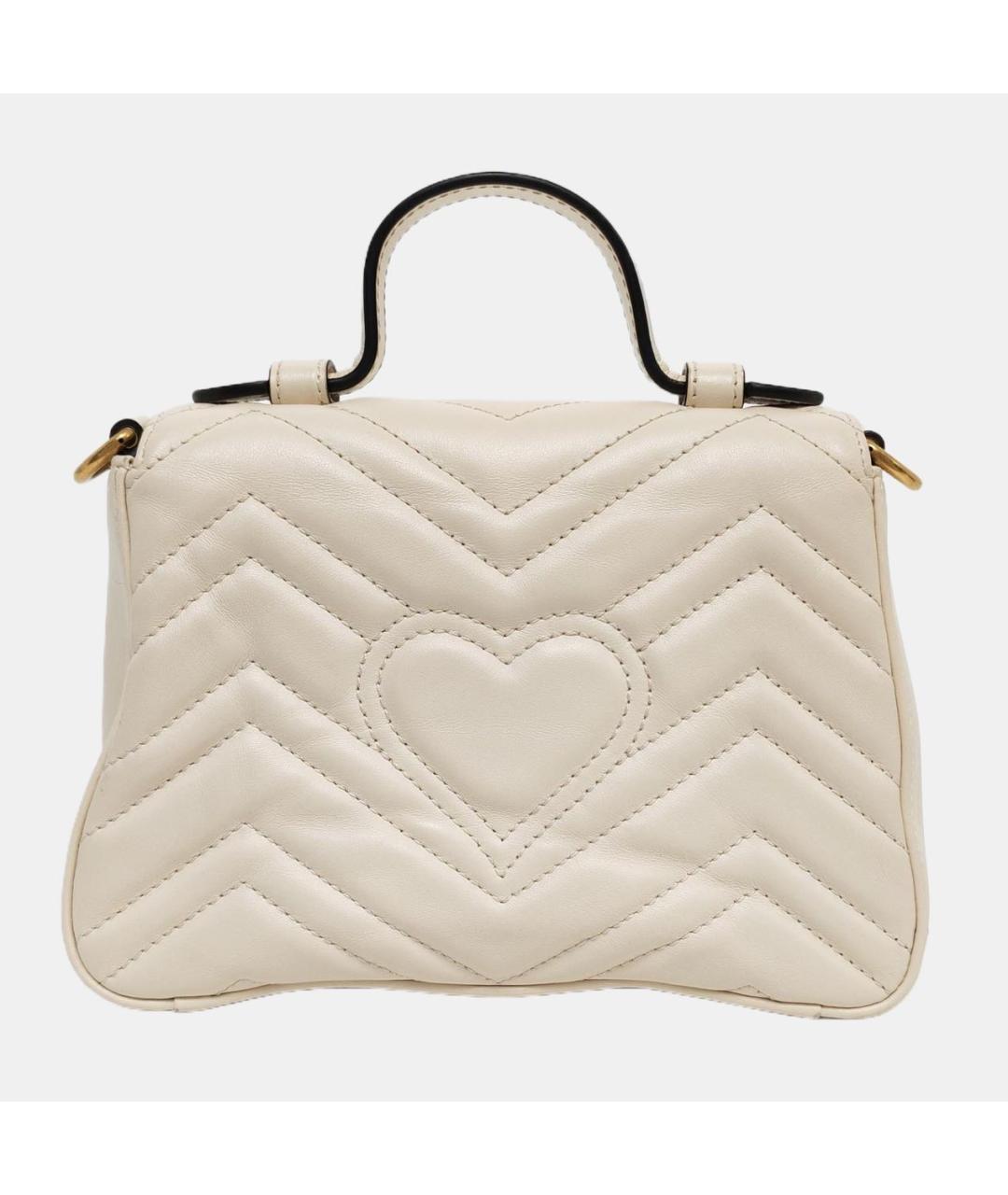 GUCCI Белая кожаная сумка через плечо, фото 2