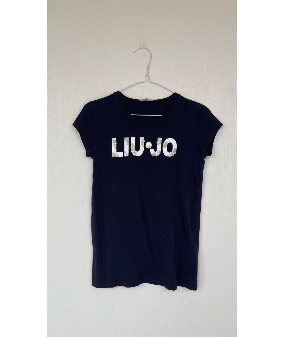 LIU JO Темно-синий хлопковый детская футболка / топ, фото 5