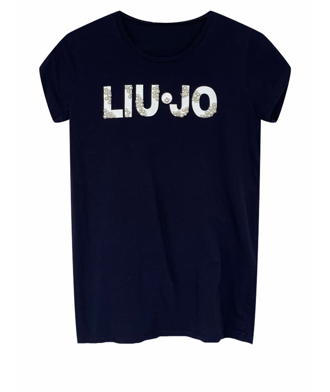 LIU JO Темно-синий хлопковый детская футболка / топ, фото 1