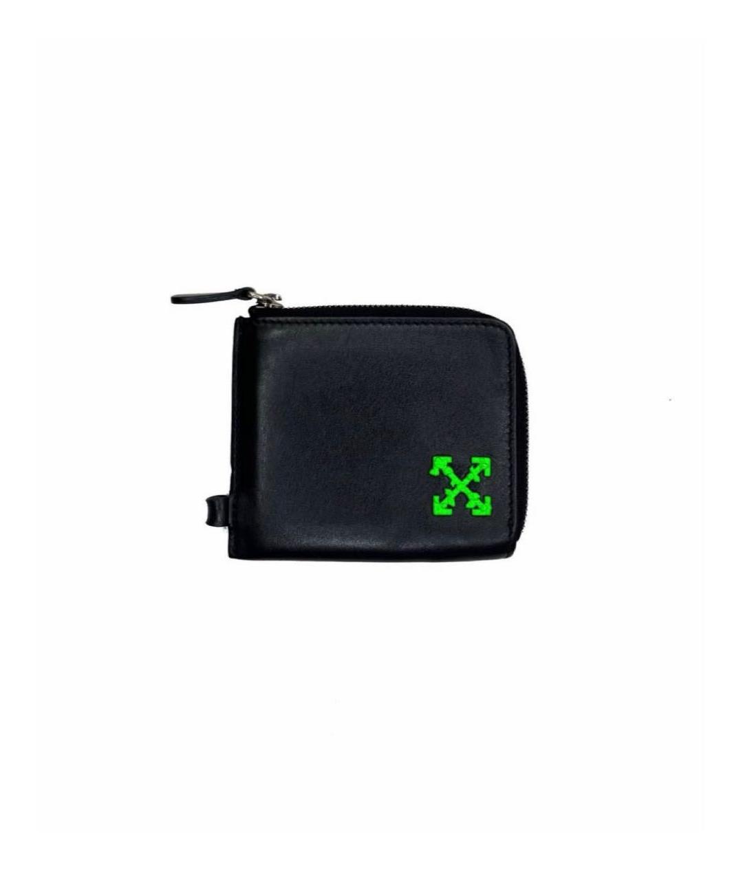 OFF-WHITE Черный кожаный кардхолдер, фото 5