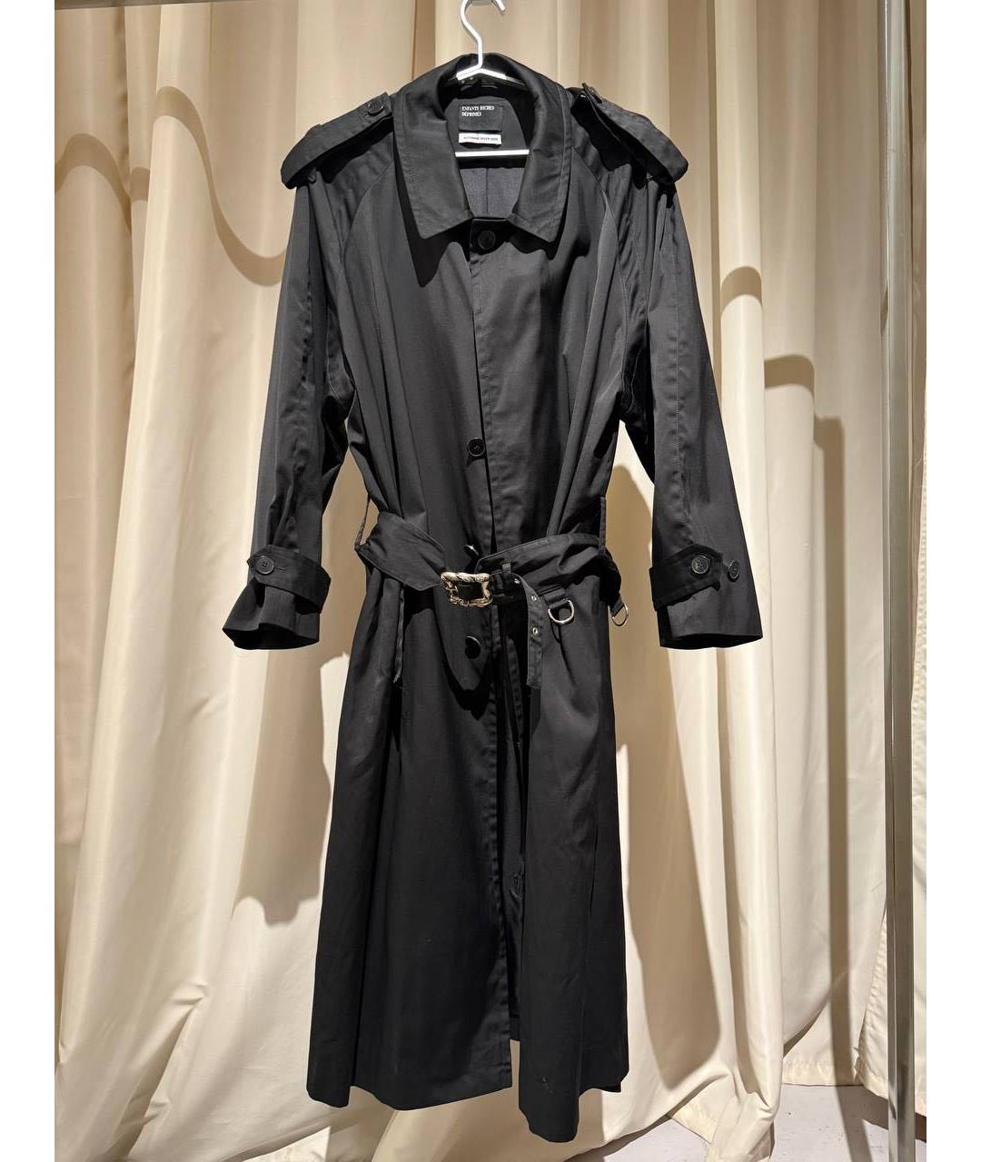 Enfants Riches Déprimés Черное полиэстеровое пальто, фото 4