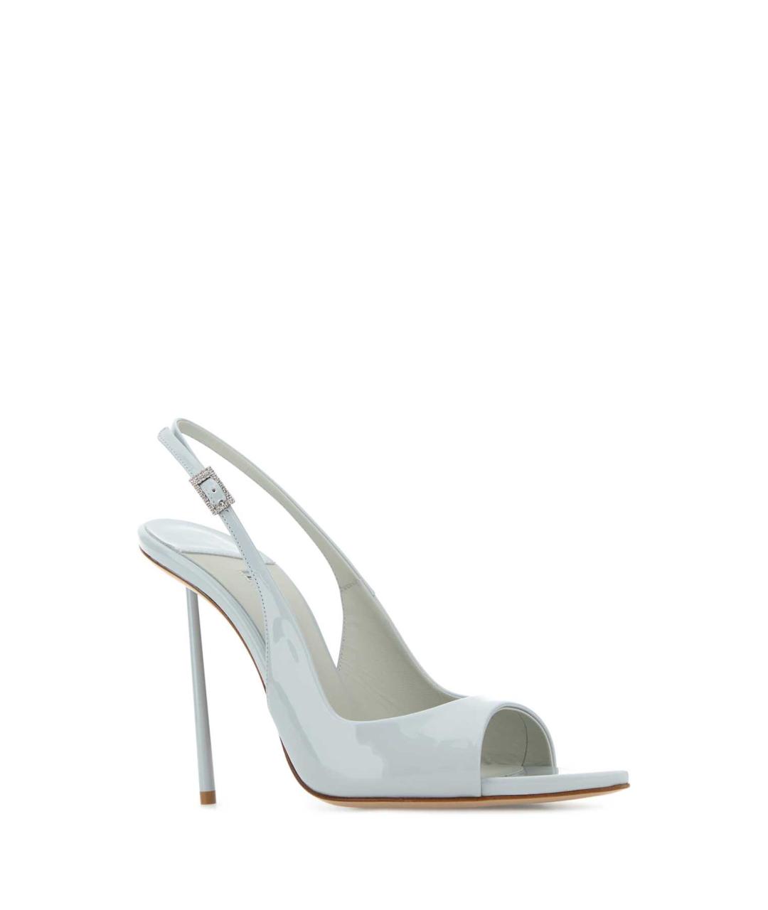 LE SILLA Голубые босоножки из лакированной кожи, фото 2