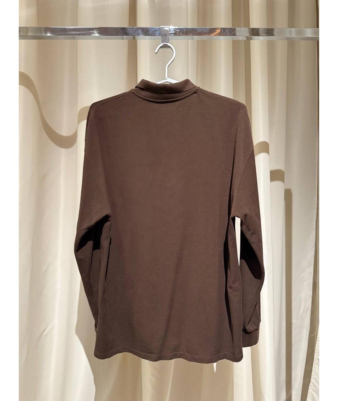 MIU MIU Коричневая хлопковая кэжуал рубашка, фото 2