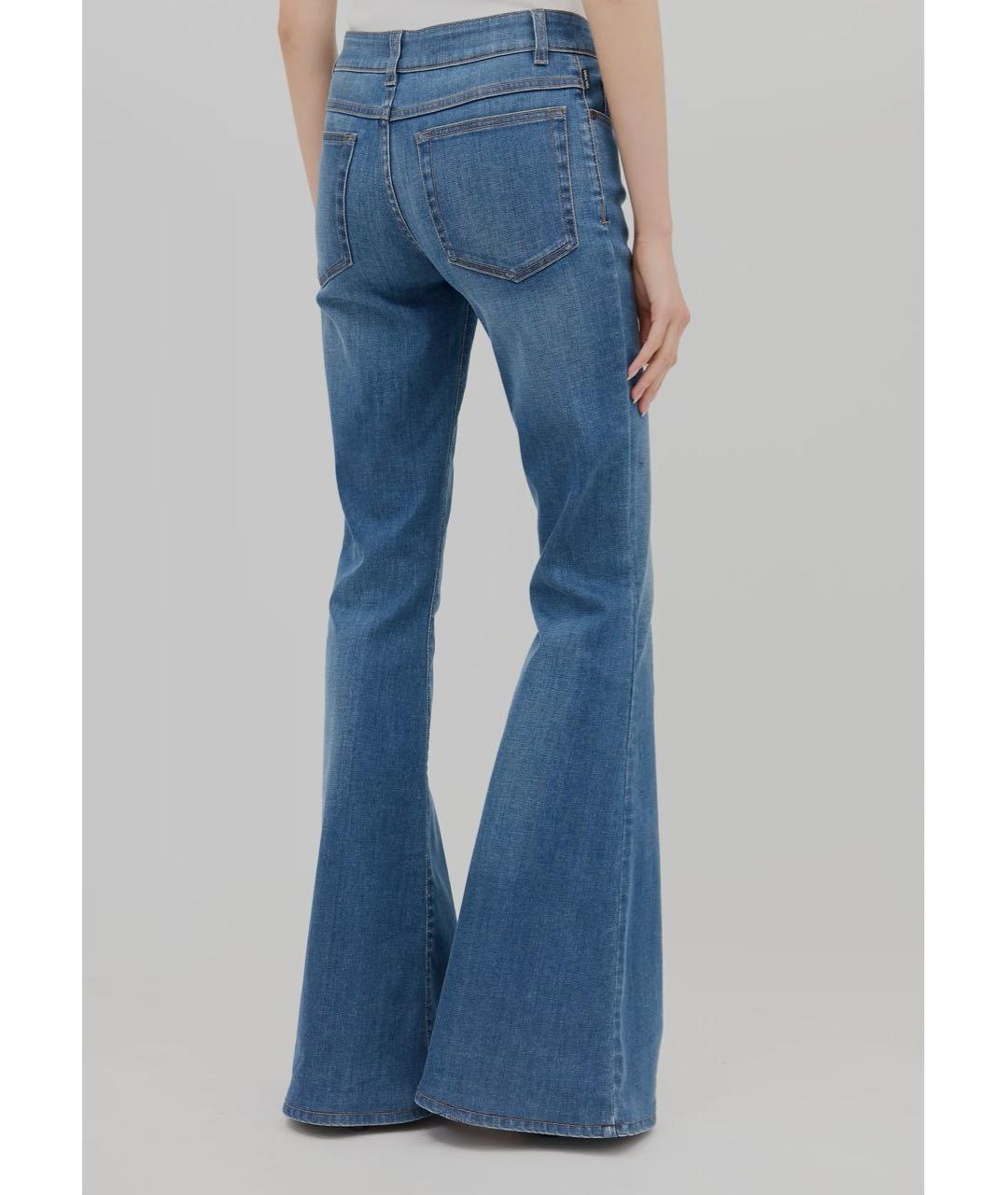 TOM FORD Синие хлопко-эластановые джинсы клеш, фото 7