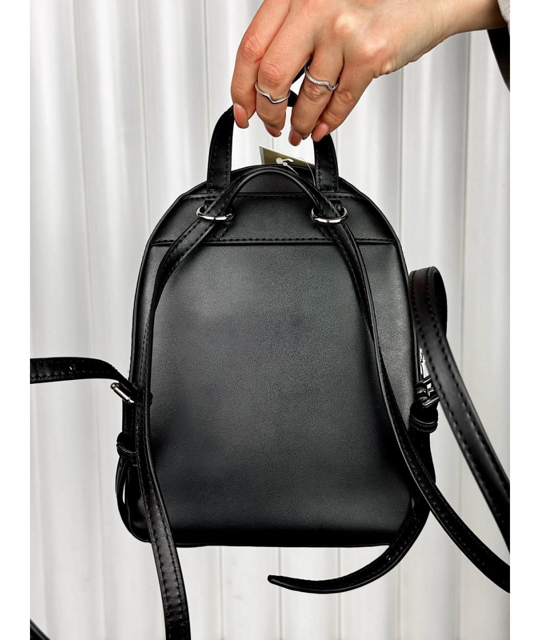 MICHAEL KORS Черный кожаный рюкзак, фото 8