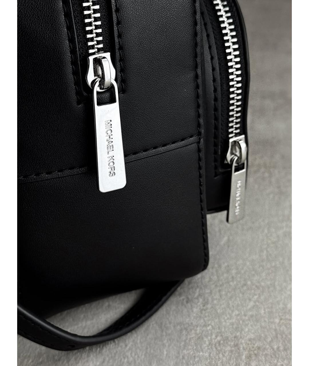 MICHAEL KORS Черный кожаный рюкзак, фото 7