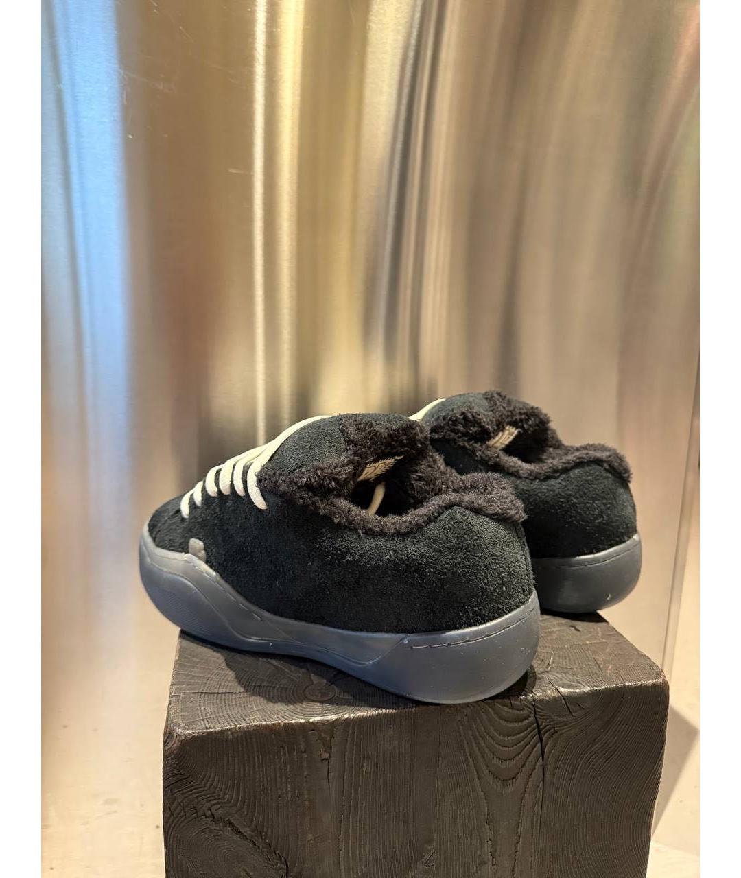 ERL Черные замшевые низкие кроссовки / кеды, фото 2