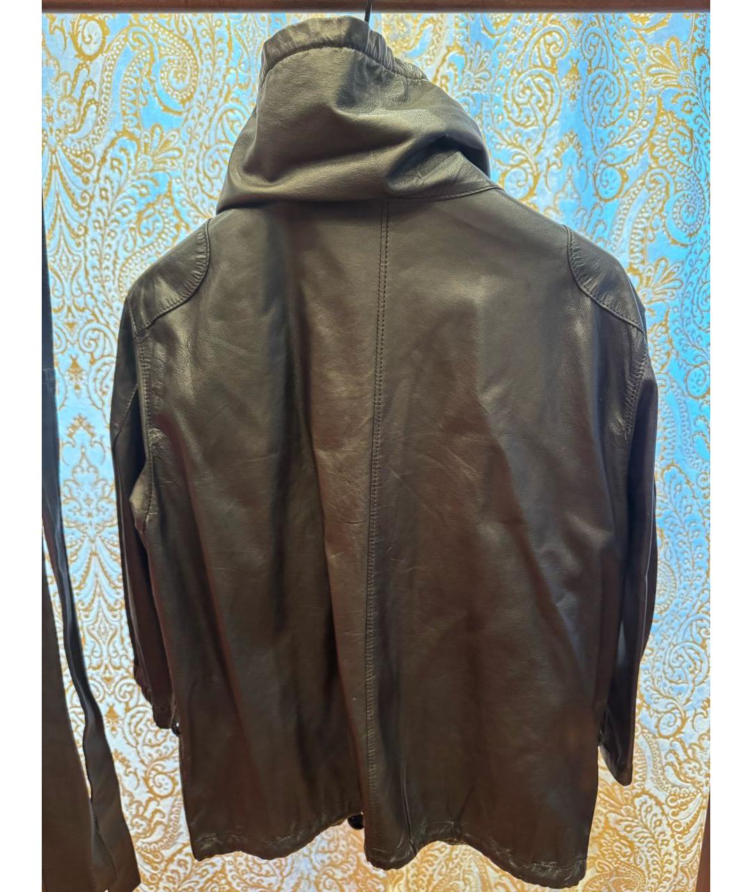 PRADA Черная кожаная куртка, фото 3