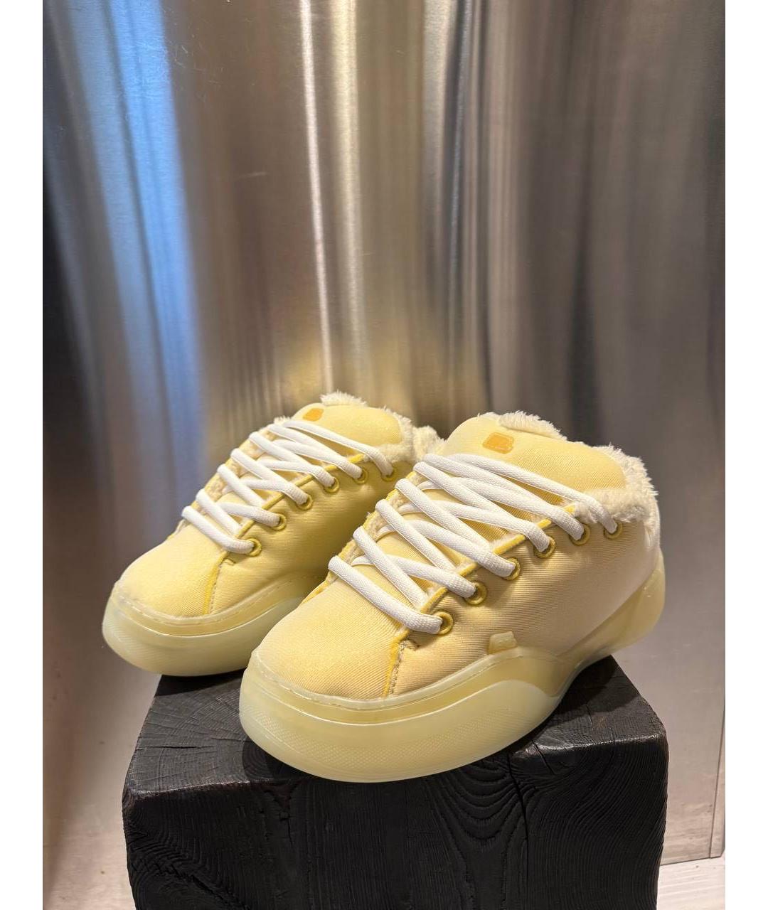 ERL Бежевые замшевые низкие кроссовки / кеды, фото 3