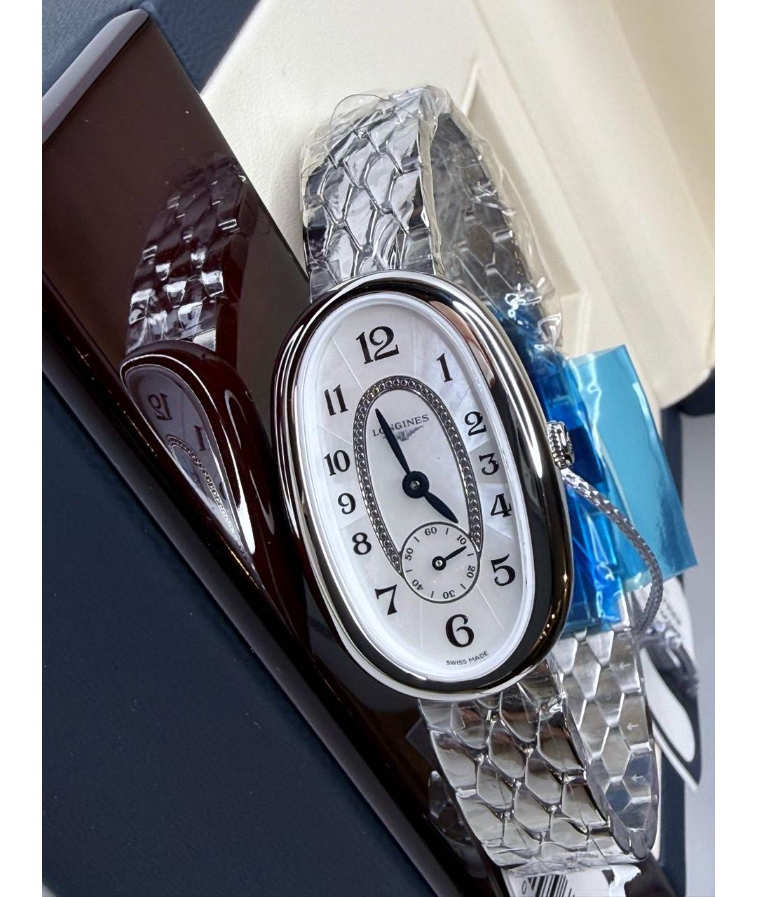 LONGINES Серебряные металлические часы, фото 5