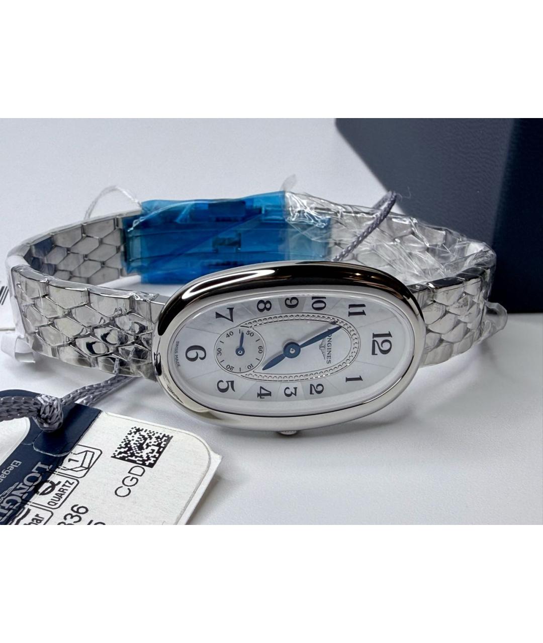 LONGINES Серебряные металлические часы, фото 8