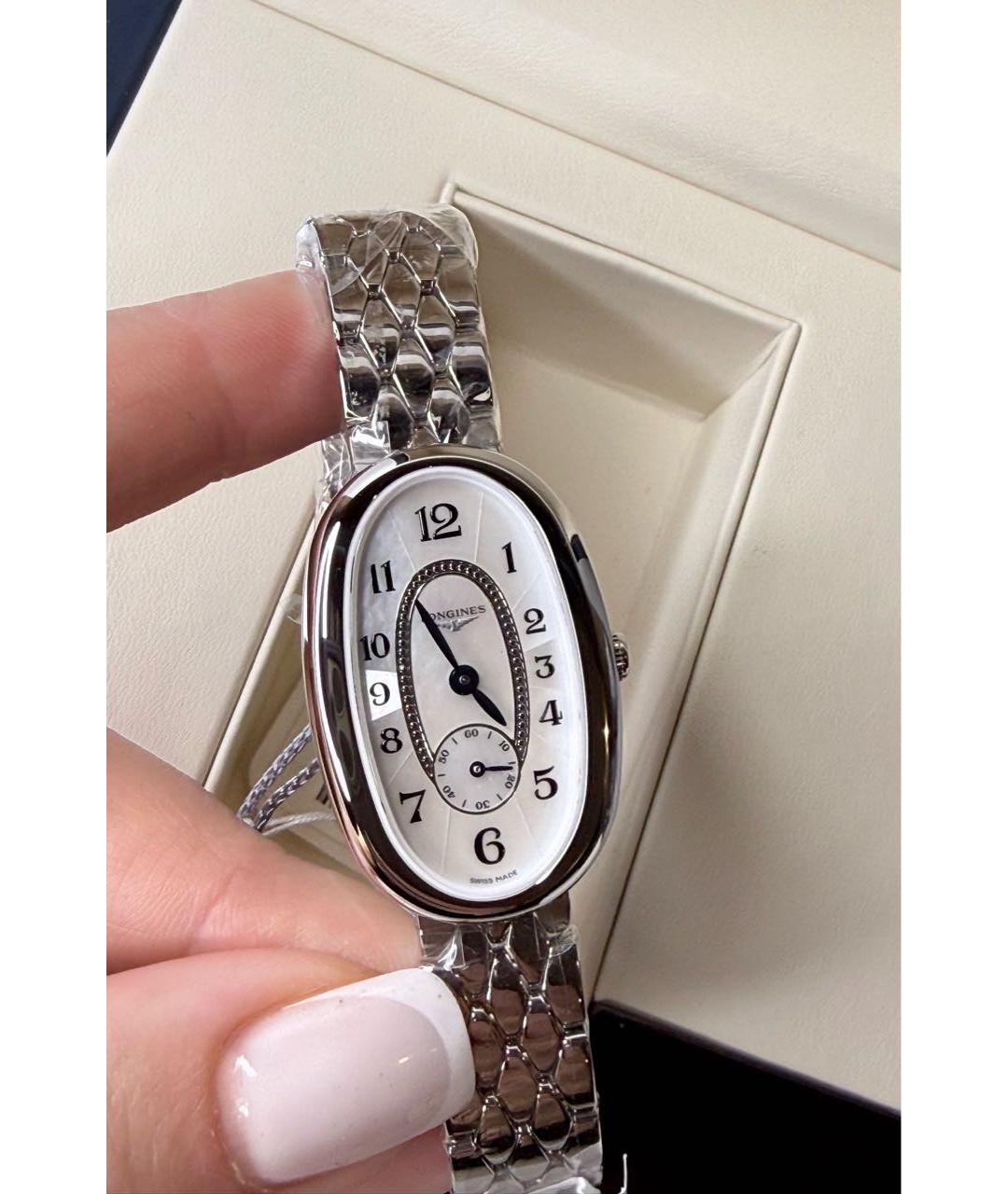 LONGINES Серебряные металлические часы, фото 4