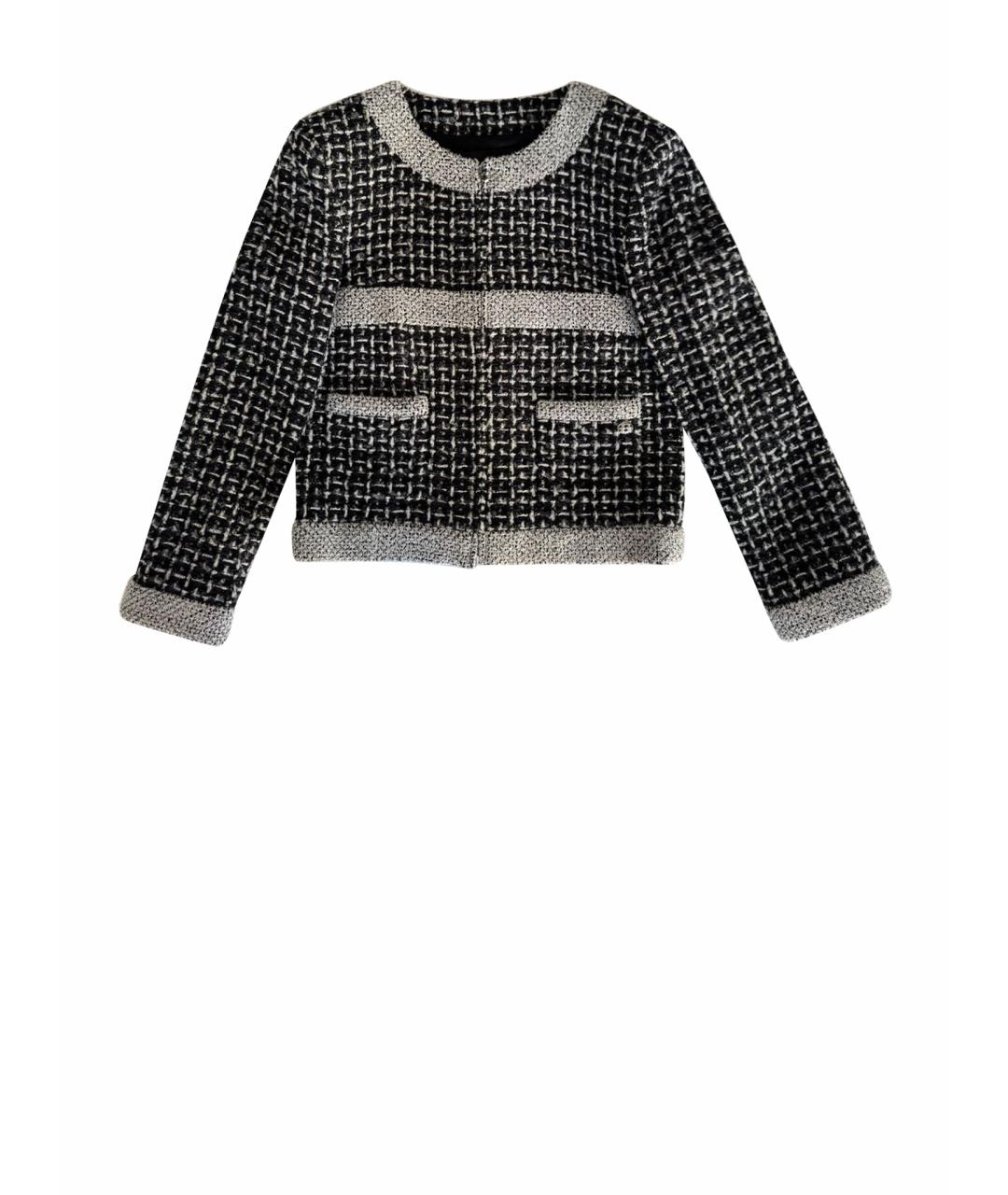 CHANEL Мульти твидовый жакет/пиджак, фото 1