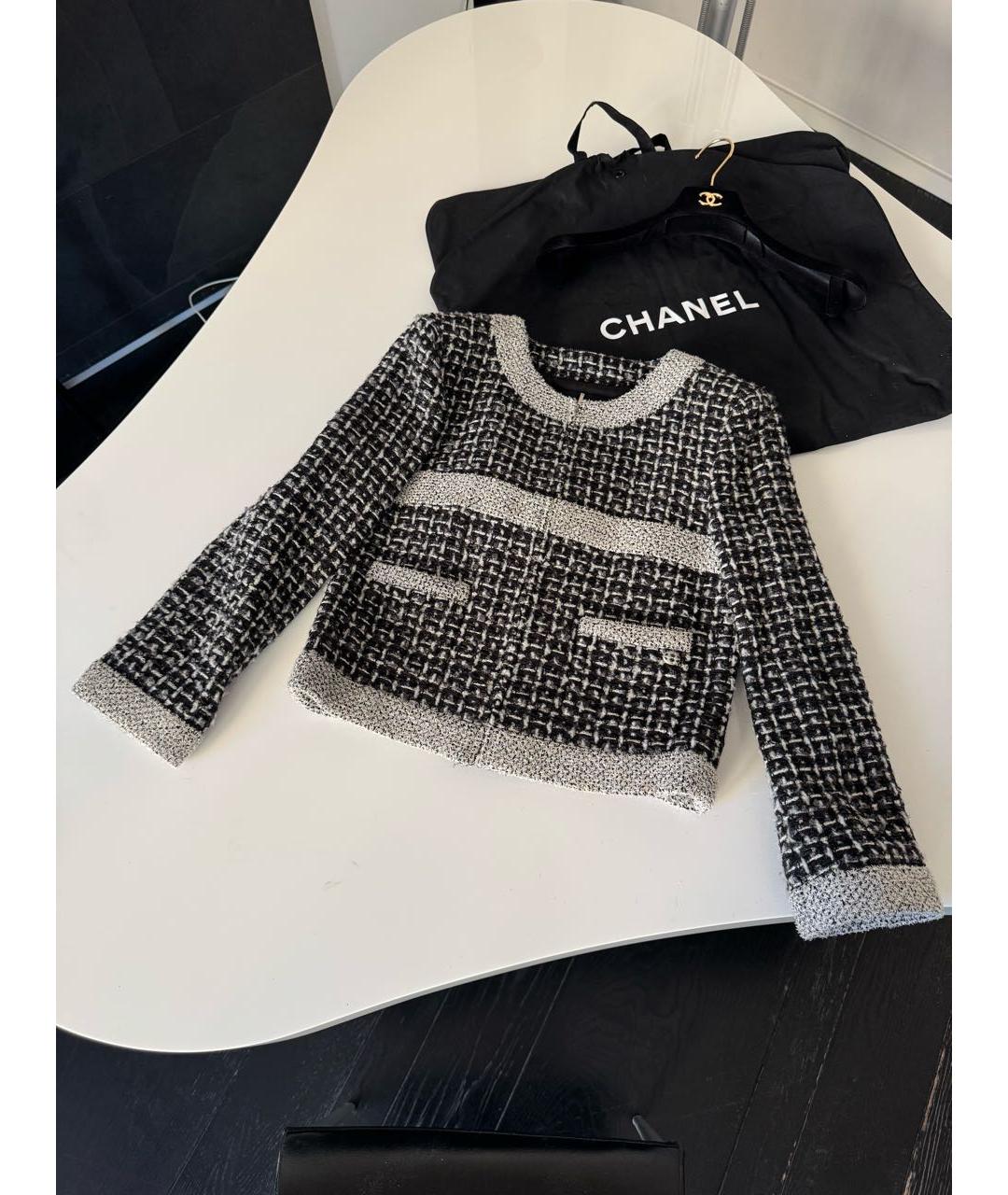CHANEL Мульти твидовый жакет/пиджак, фото 8