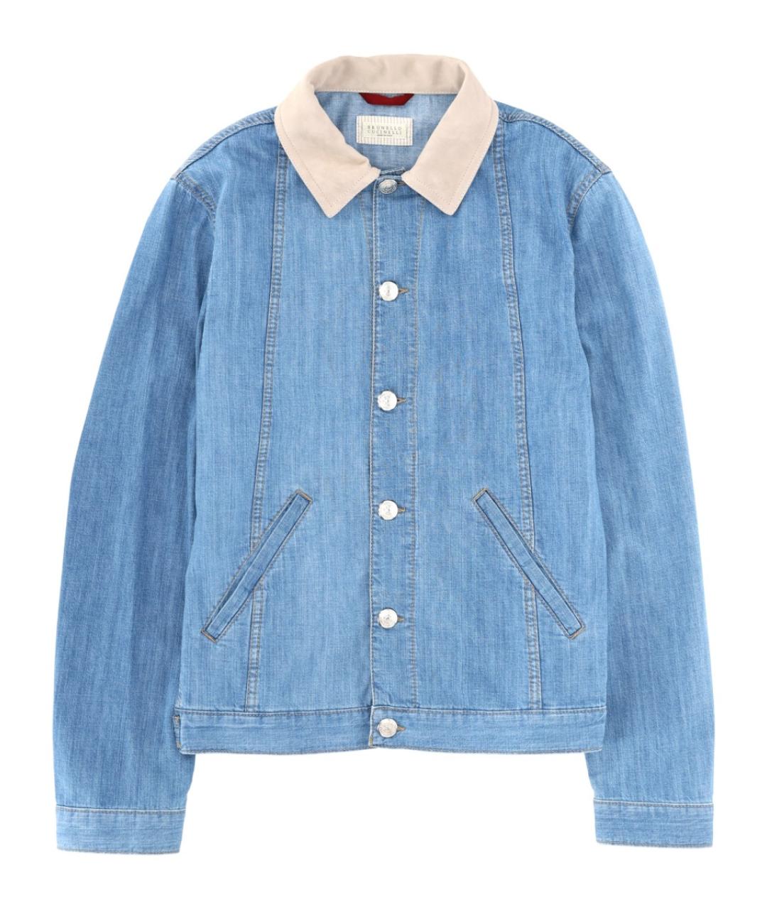 BRUNELLO CUCINELLI Синяя хлопковая куртка, фото 1