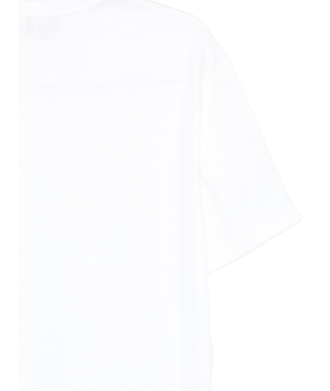 GIORGIO ARMANI Белая хлопковая футболка, фото 2
