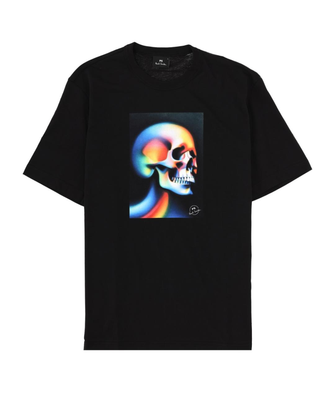 PS BY PAUL SMITH Черная хлопковая футболка, фото 1