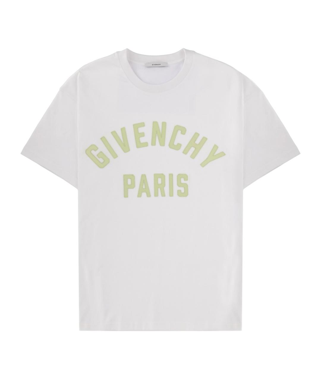 GIVENCHY Белая хлопковая футболка, фото 1