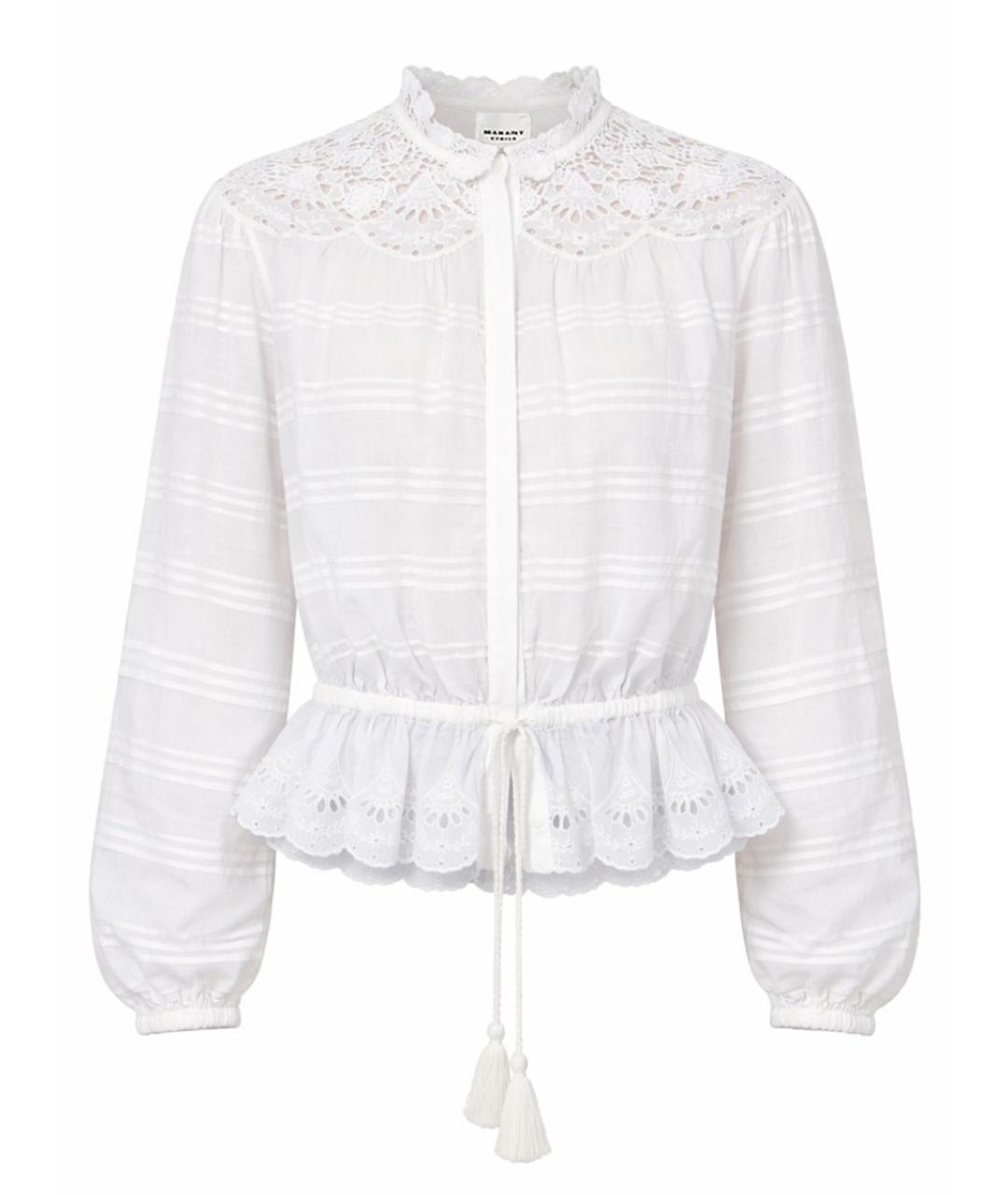 ISABEL MARANT ETOILE Белая хлопковая рубашка, фото 1