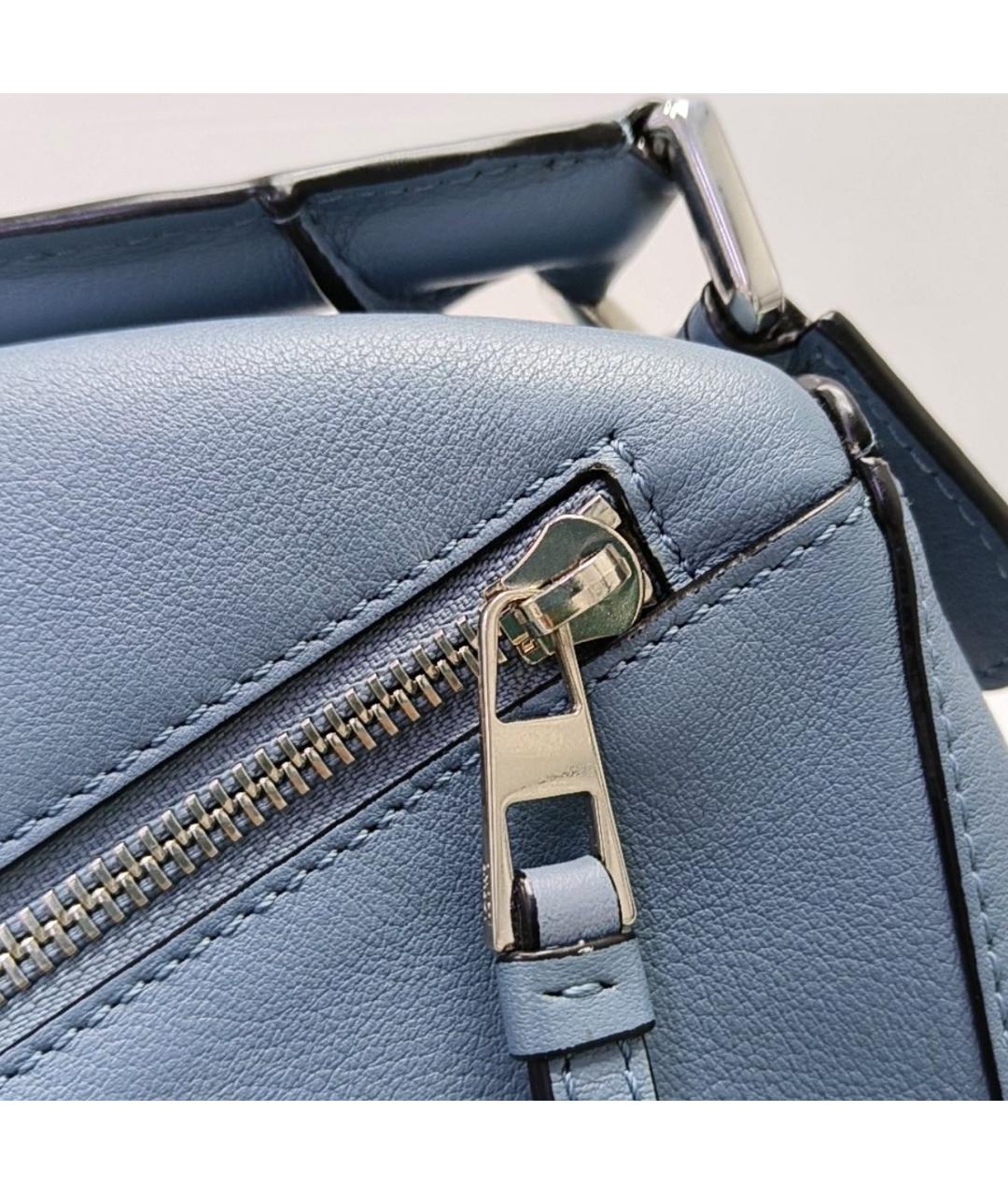 LOEWE Синяя кожаная сумка через плечо, фото 2