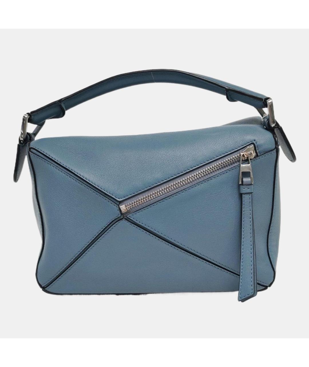 LOEWE Синяя кожаная сумка через плечо, фото 4