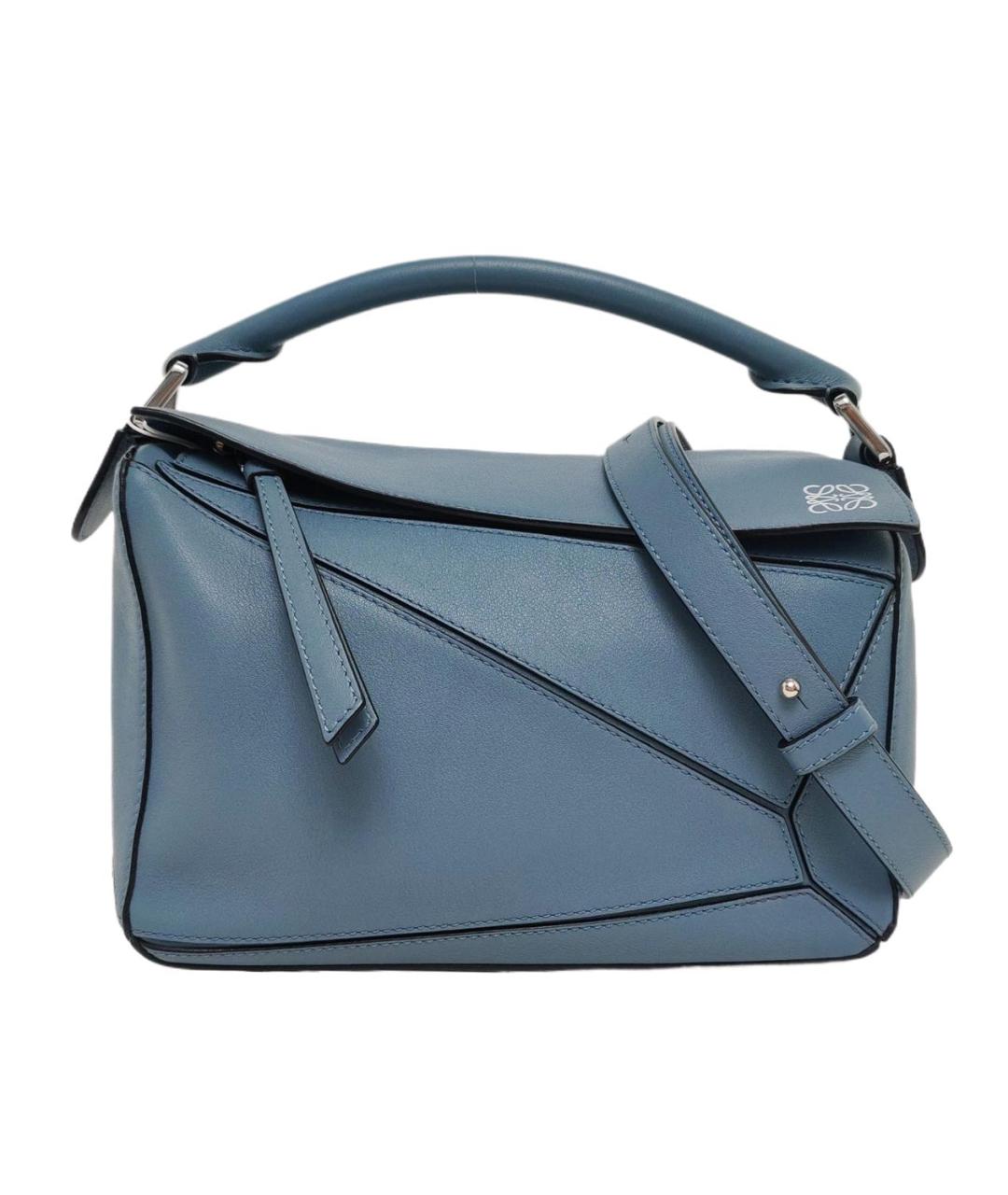 LOEWE Синяя кожаная сумка через плечо, фото 1