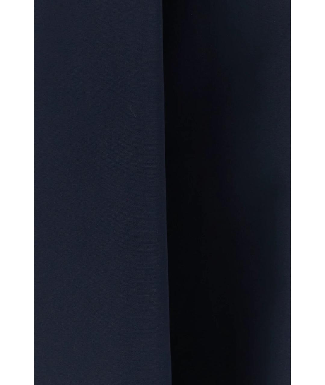 PRADA Темно-синее синтетическое повседневное платье, фото 3