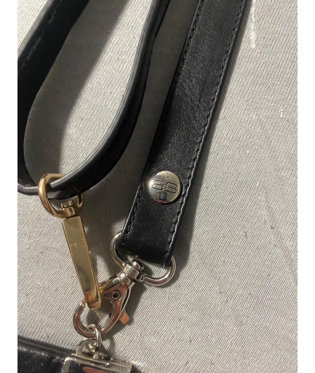 BALENCIAGA Черная кожаная сумка через плечо, фото 5