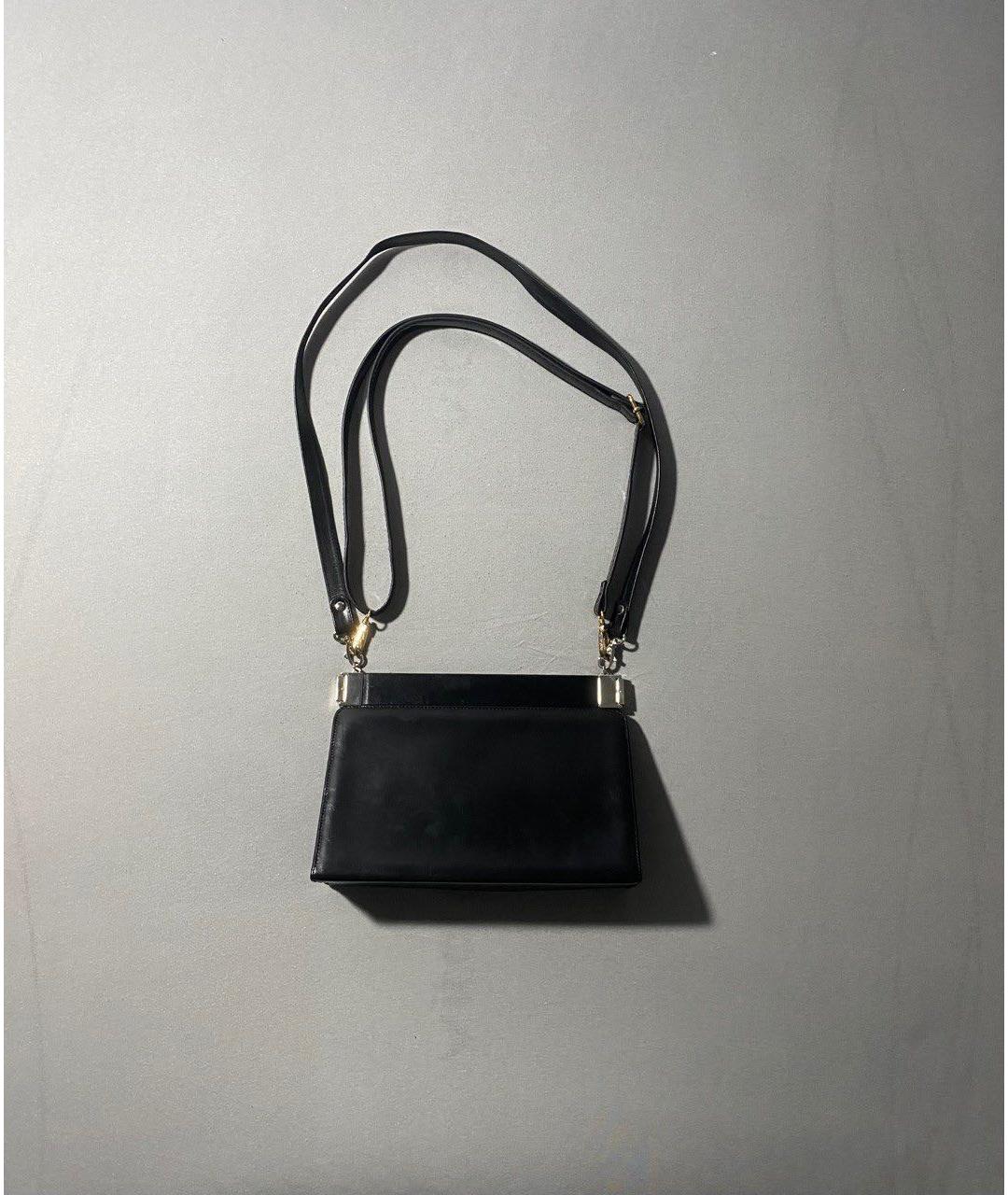 BALENCIAGA Черная кожаная сумка через плечо, фото 2