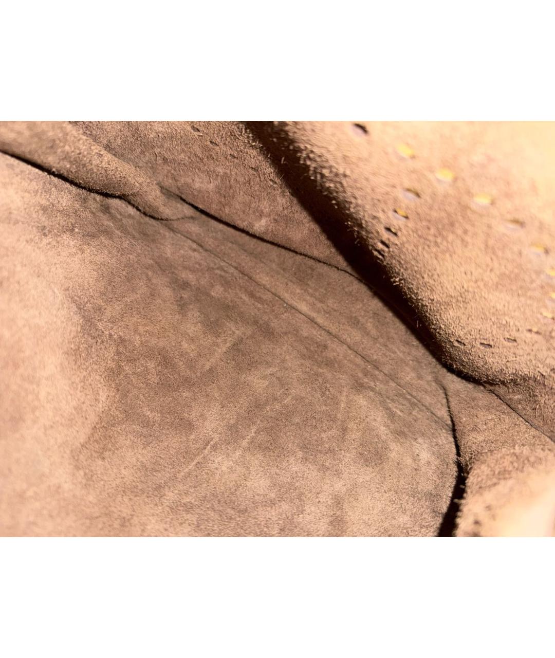 HERMES Коричневая кожаная сумка через плечо, фото 4