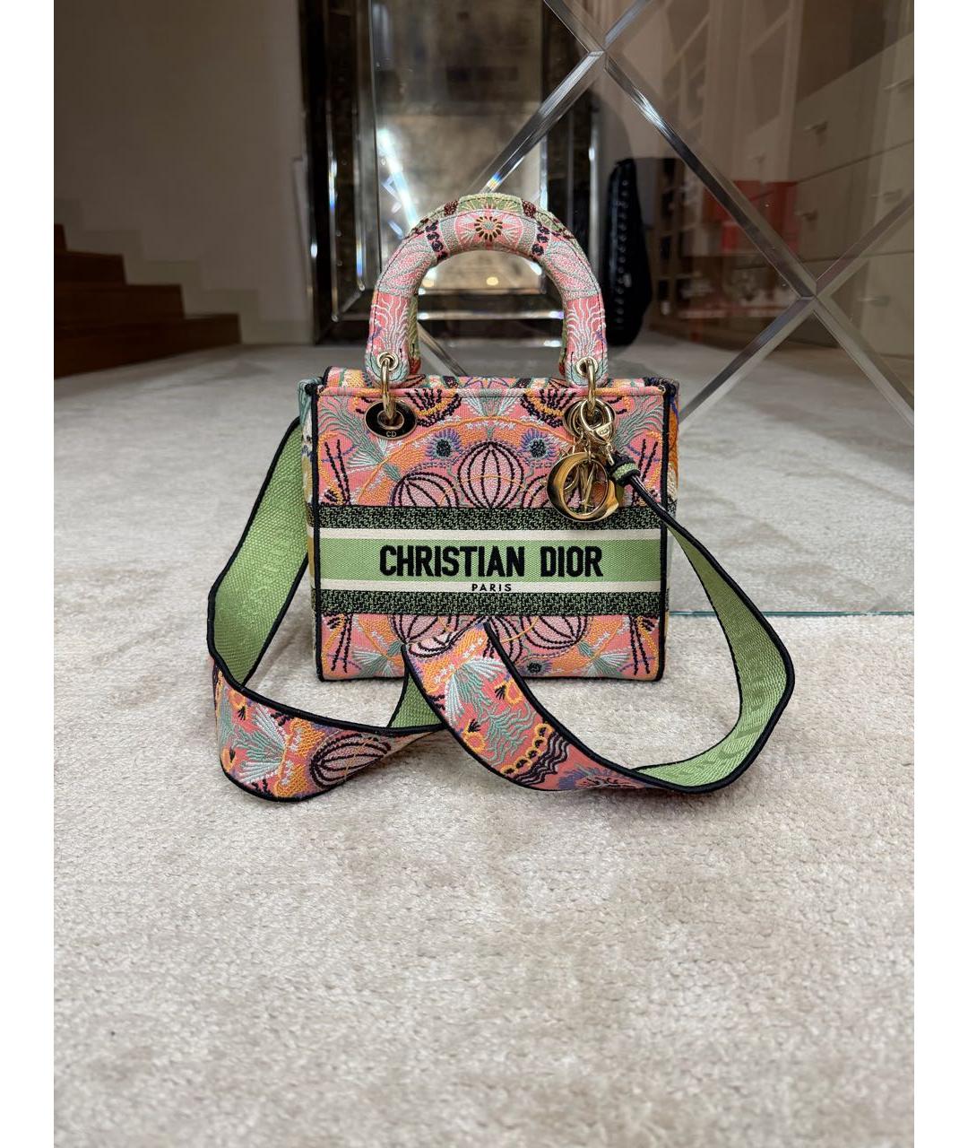 CHRISTIAN DIOR Мульти тканевая сумка через плечо, фото 7