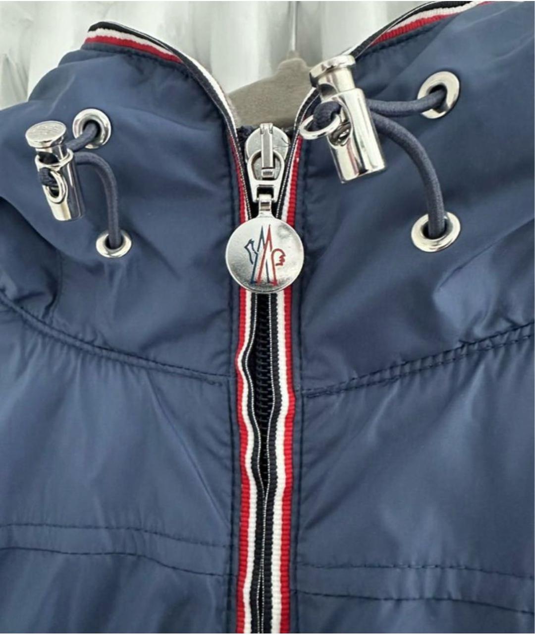 MONCLER Синий полиамидовый жилет, фото 6