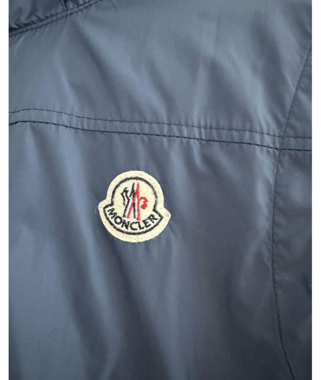 MONCLER Синий полиамидовый жилет, фото 7