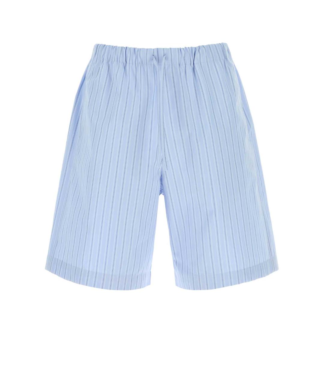 DRIES VAN NOTEN Голубые хлопковые шорты, фото 1