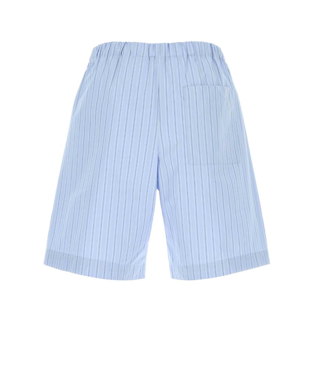 DRIES VAN NOTEN Голубые хлопковые шорты, фото 2