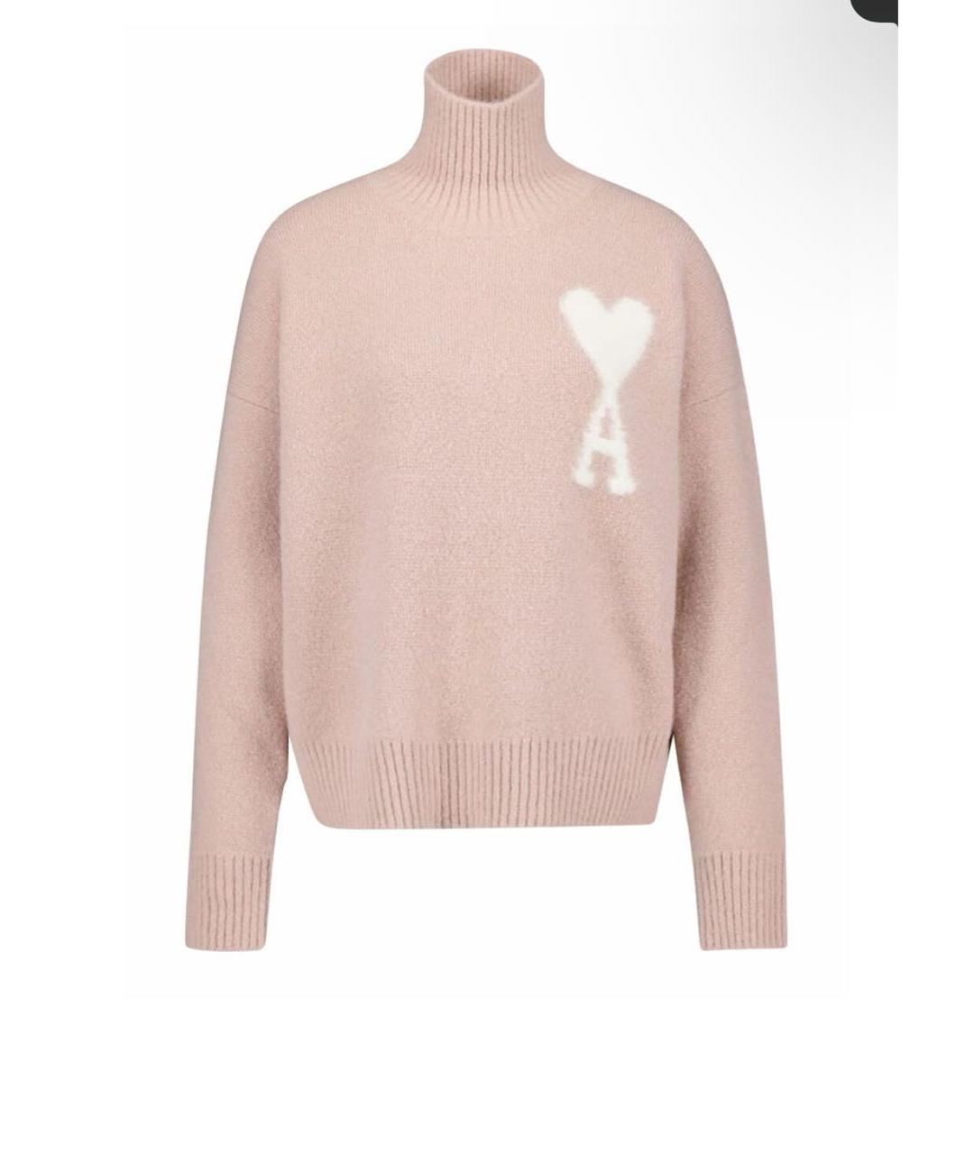 AMI ALEXANDRE MATTIUSSI Розовый шерстяной джемпер / свитер, фото 8