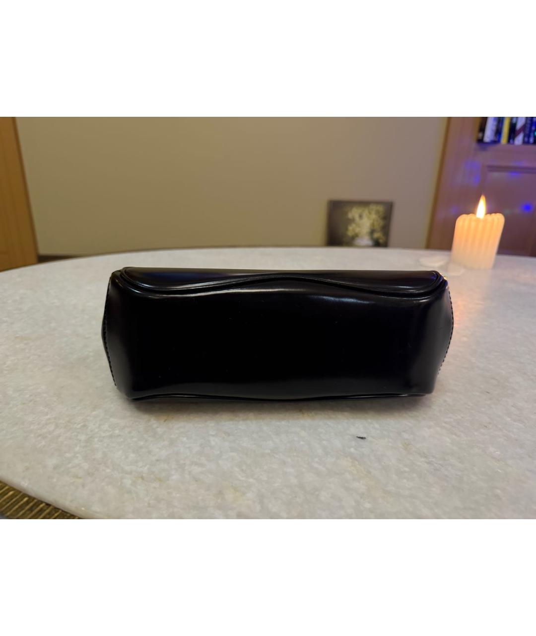 GUCCI Черная кожаная сумка с короткими ручками, фото 5