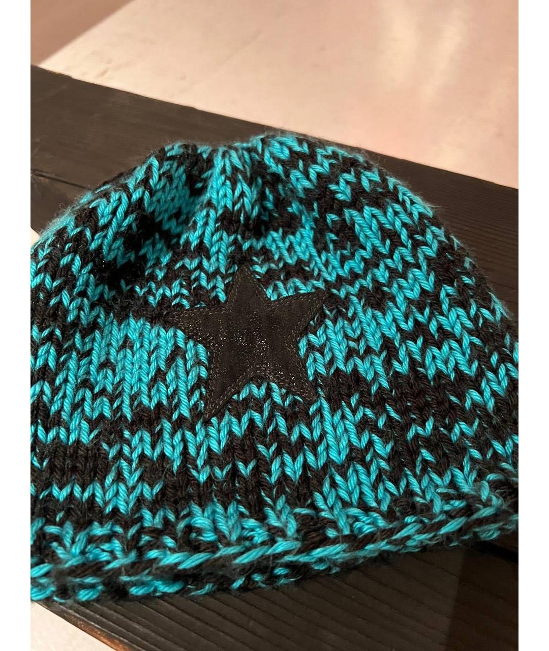 CHROME HEARTS Бирюзовая шерстяная шапка, фото 2