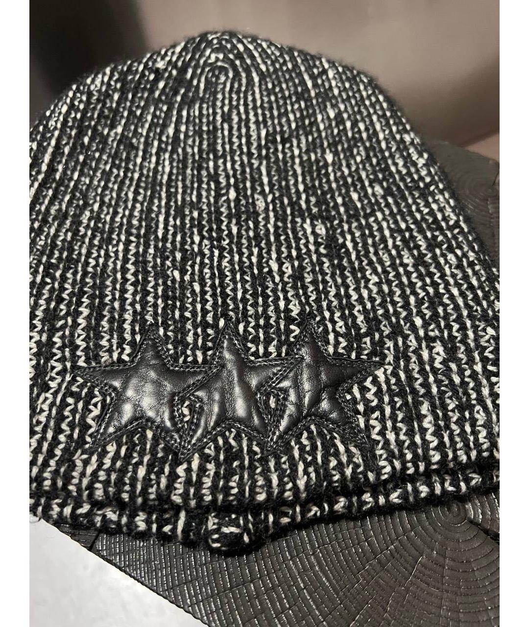 CHROME HEARTS Антрацитовая шерстяная шапка, фото 2