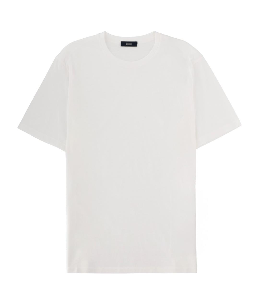 HERNO Белая хлопковая футболка, фото 1