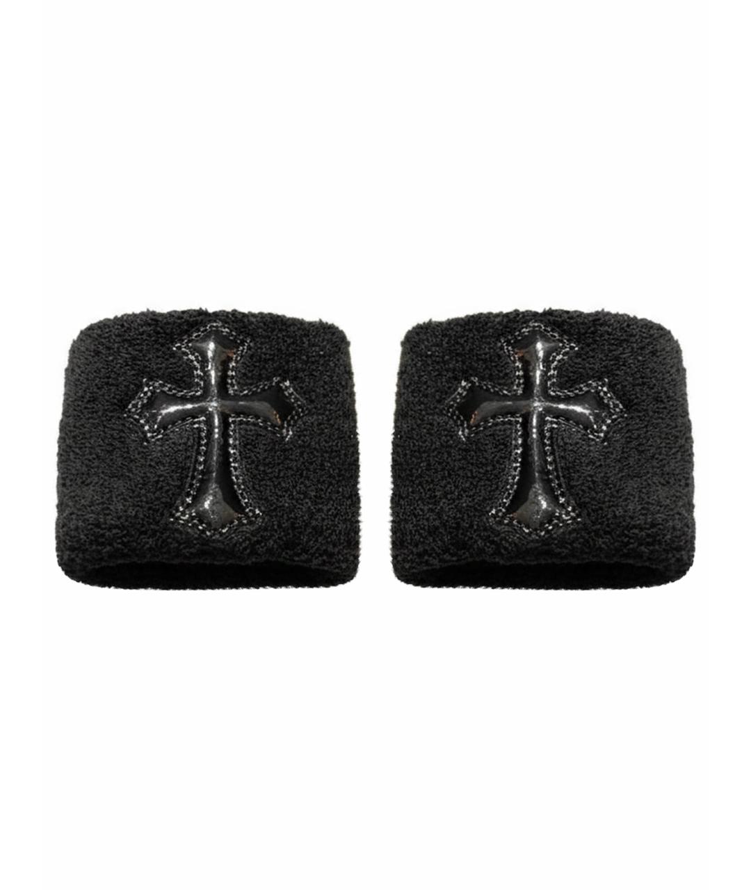 CHROME HEARTS Черные перчатки, фото 1