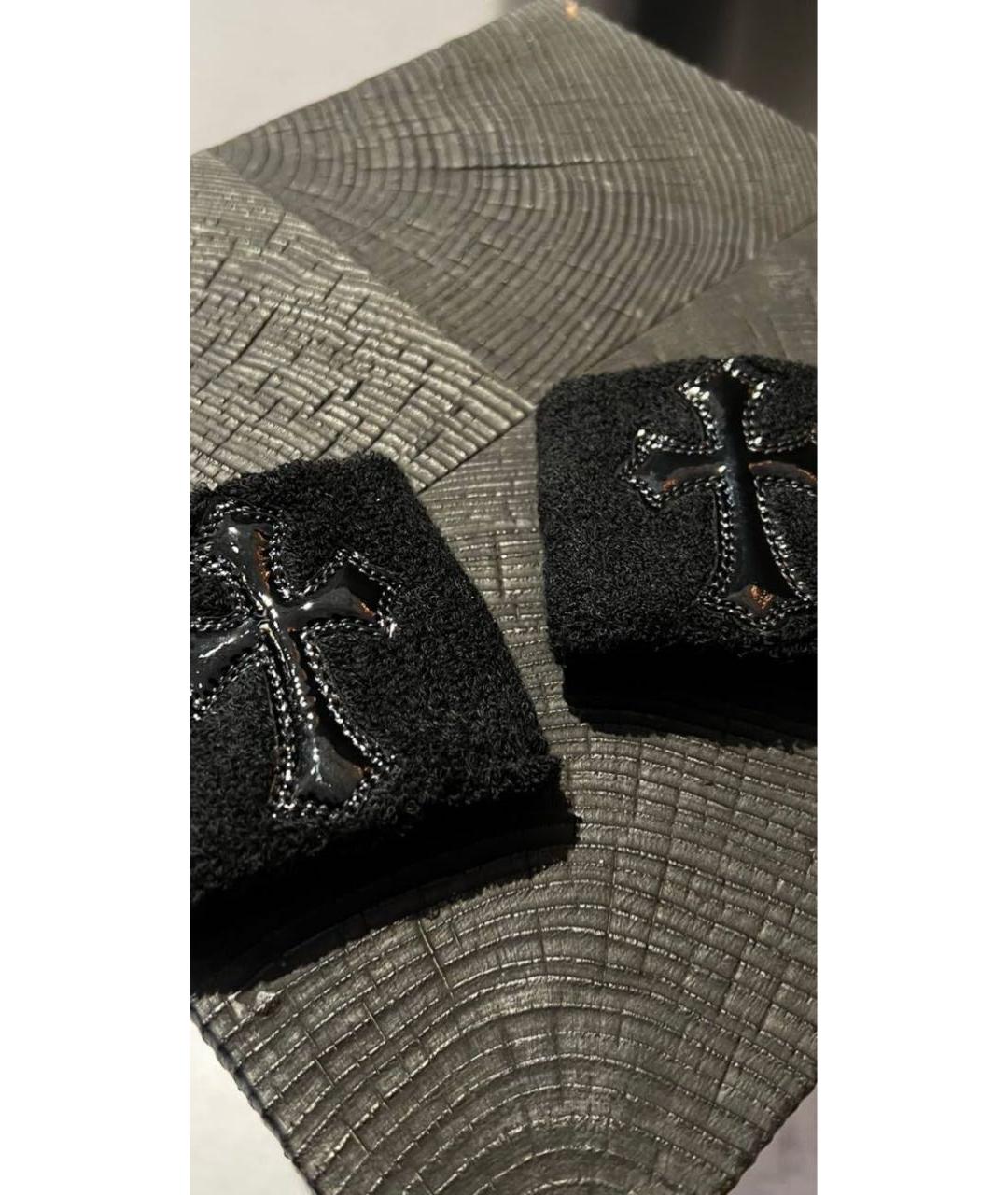 CHROME HEARTS Черные перчатки, фото 2