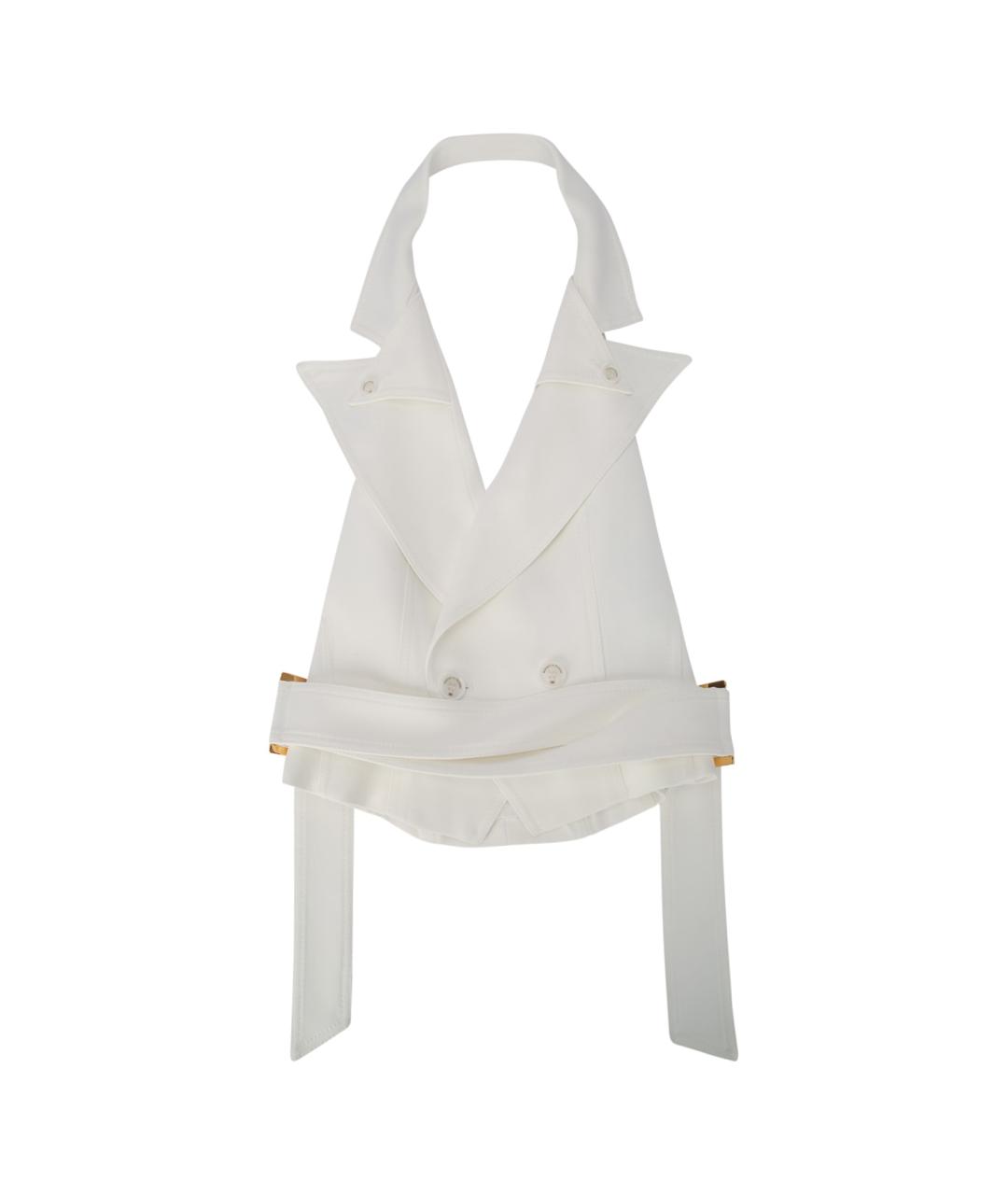 ELISABETTA FRANCHI Бежевый жилет, фото 1