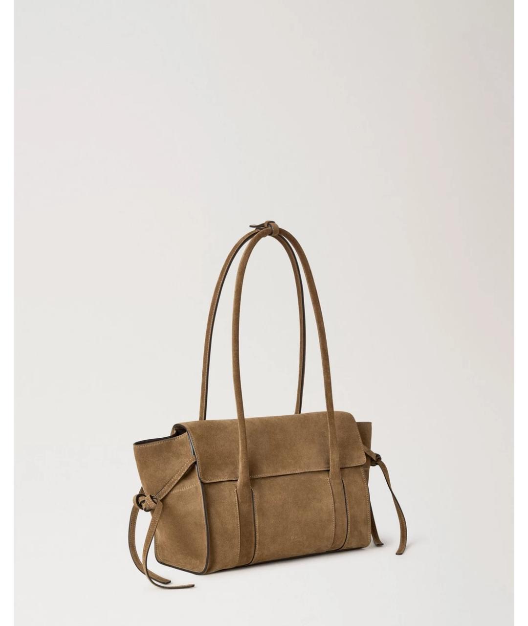 MULBERRY Коричневая замшевая сумка тоут, фото 4