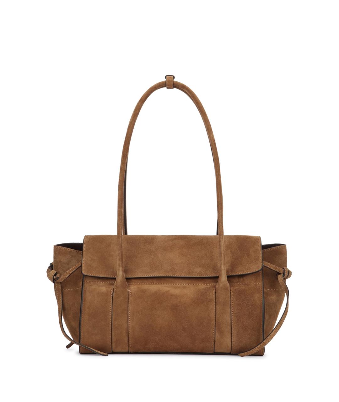 MULBERRY Коричневая замшевая сумка тоут, фото 1