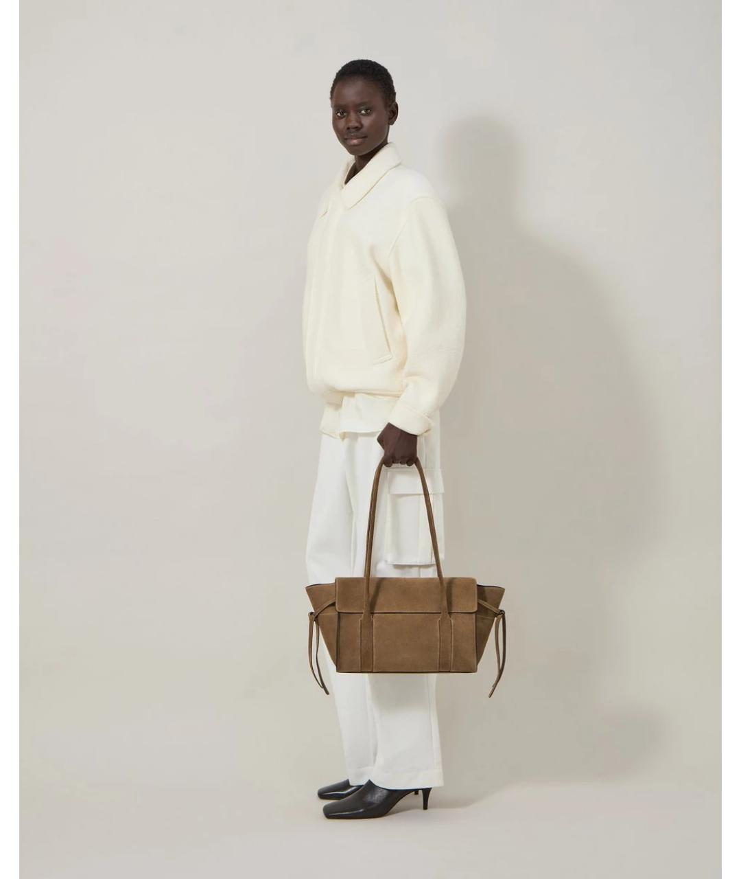 MULBERRY Коричневая замшевая сумка тоут, фото 3