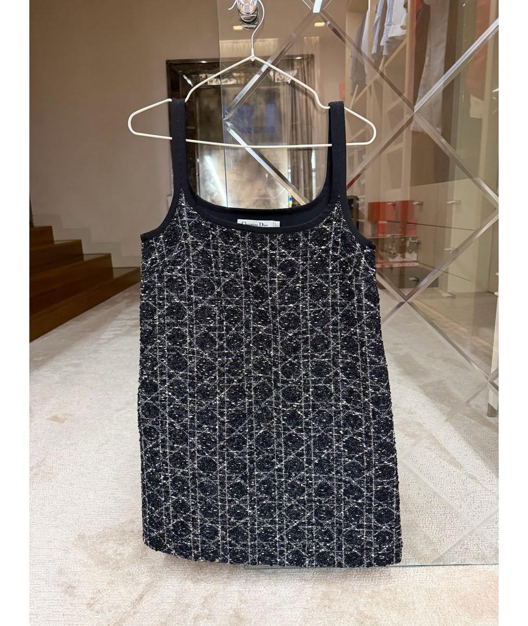 CHRISTIAN DIOR Черное деним вечернее платье, фото 4